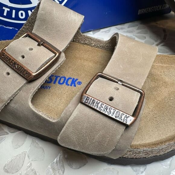 Birkenstock Arizona BS Leather Tobacco Brown Sandals Size EU 40 Regular Fit NIB - Picture 5 of 12